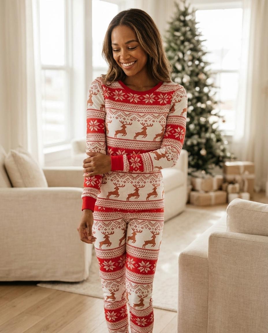Hearthside Red Fair Isle Set