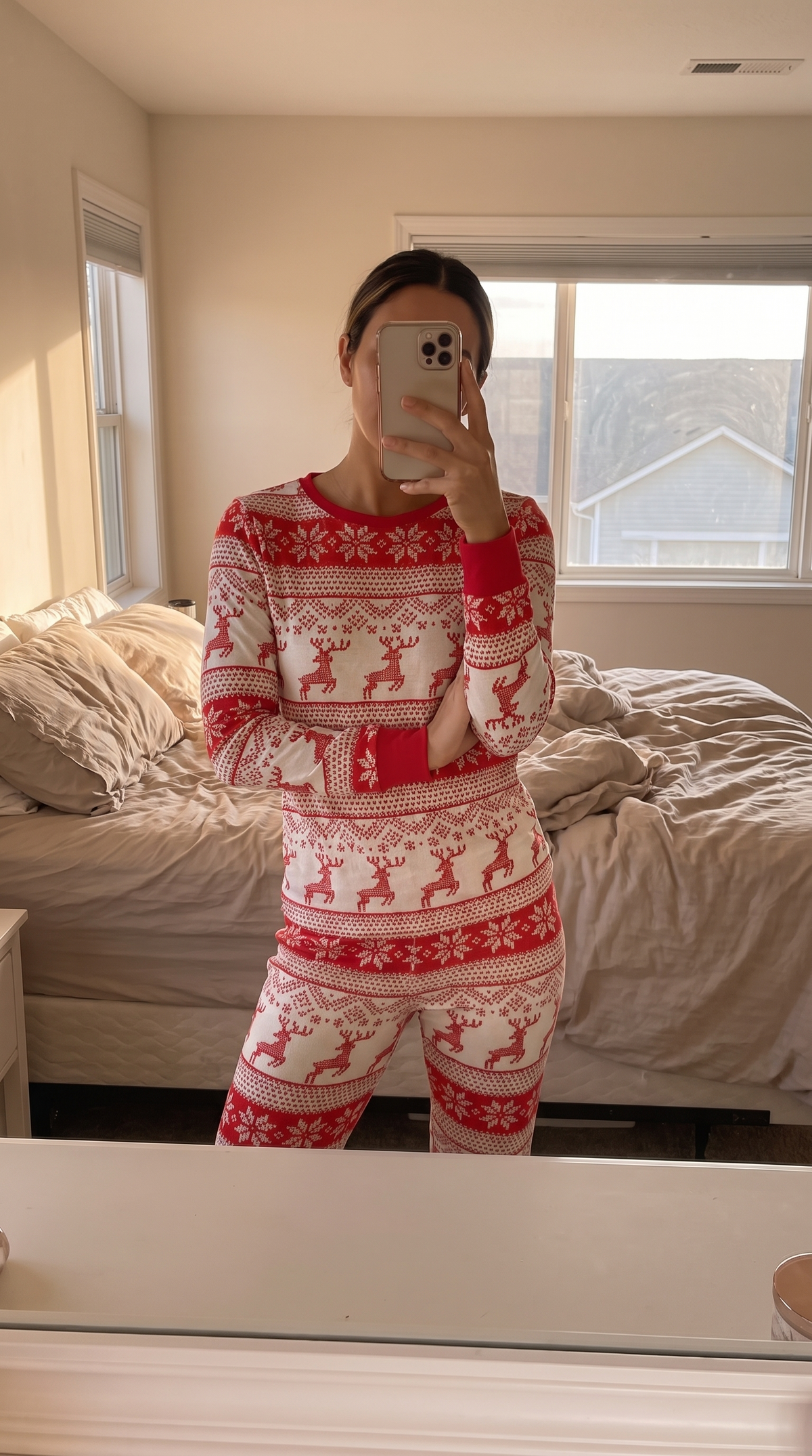 Hearthside Red Fair Isle Set