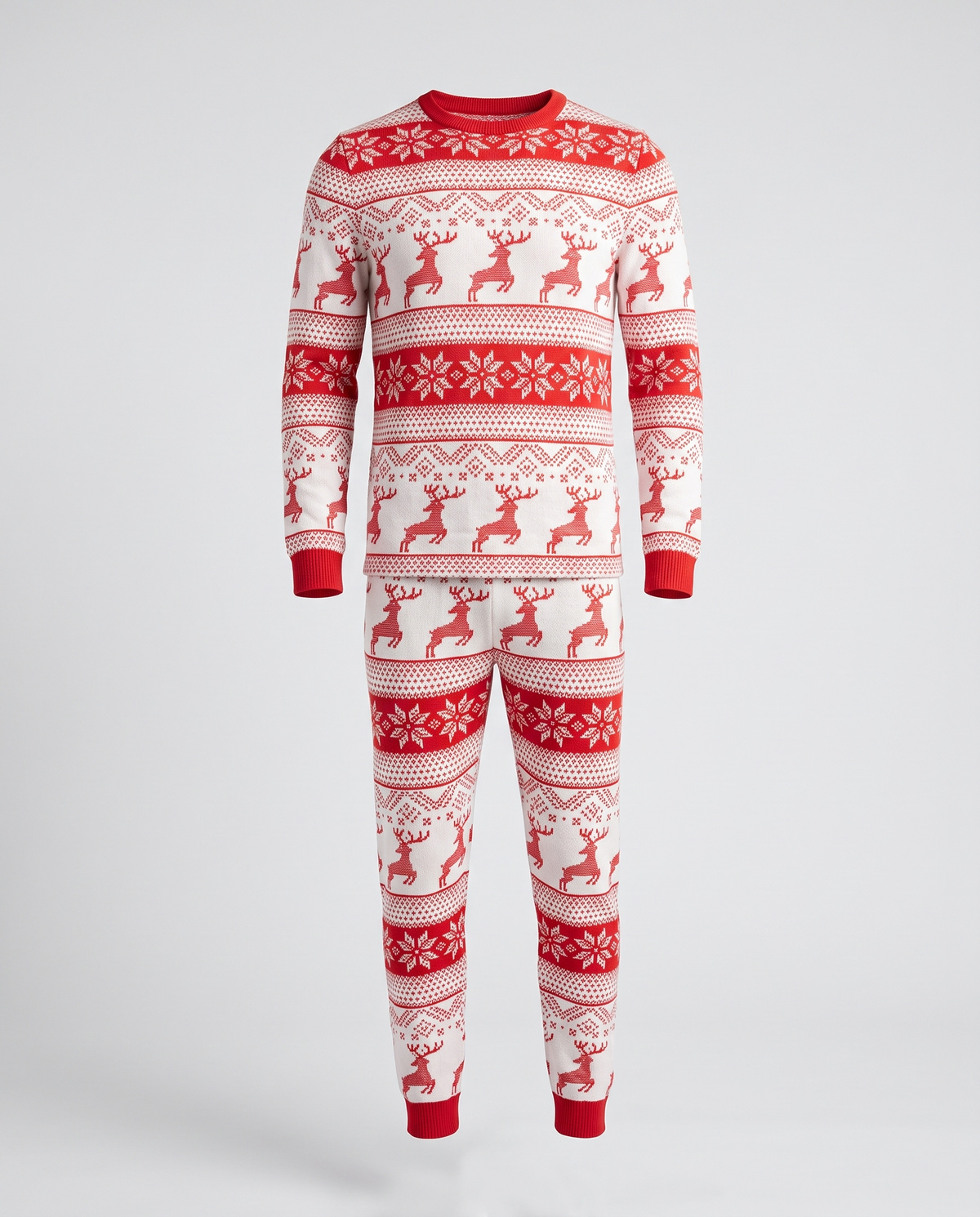 Hearthside Red Fair Isle Set