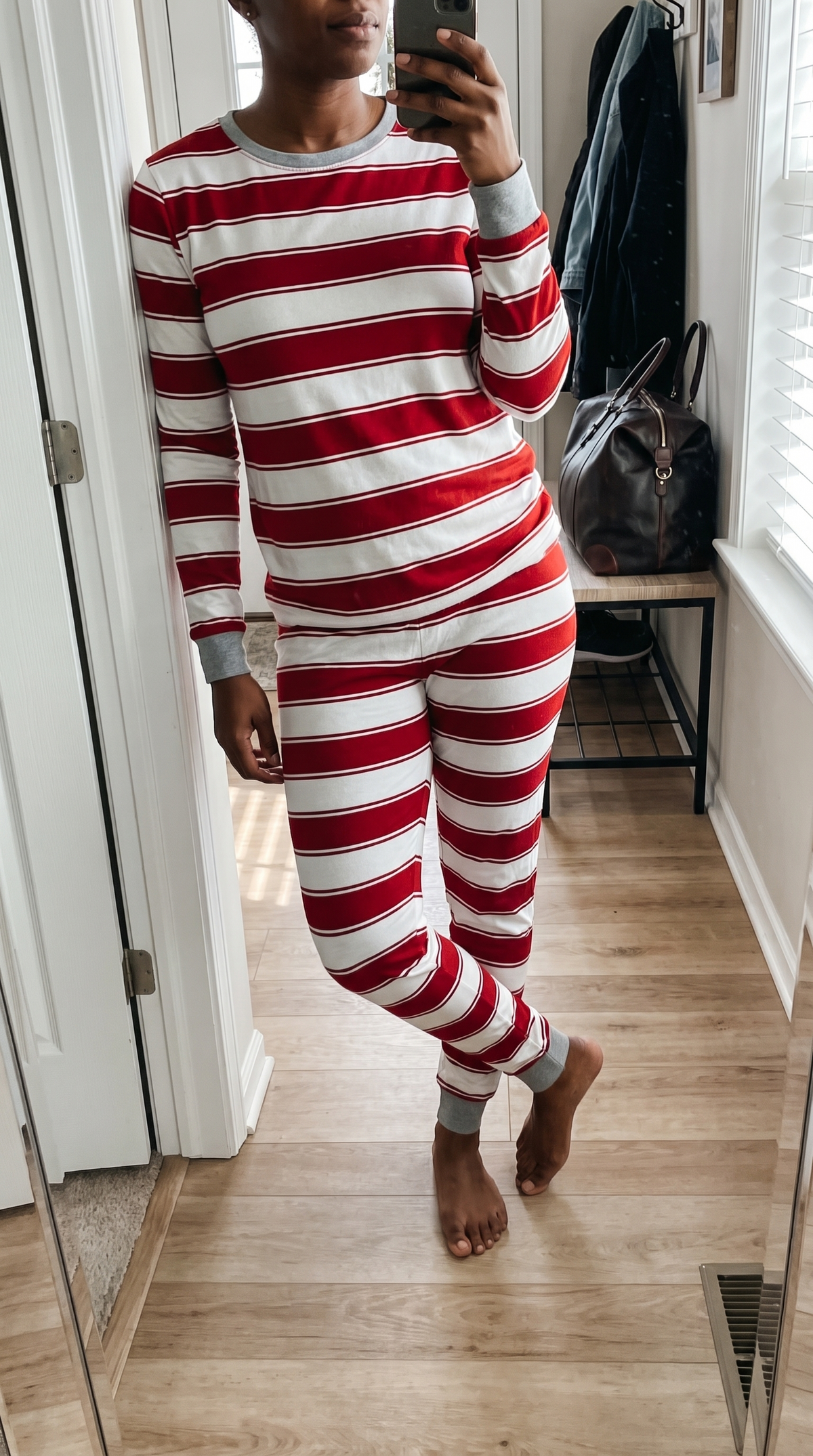 Peppermint Stripe Family Set