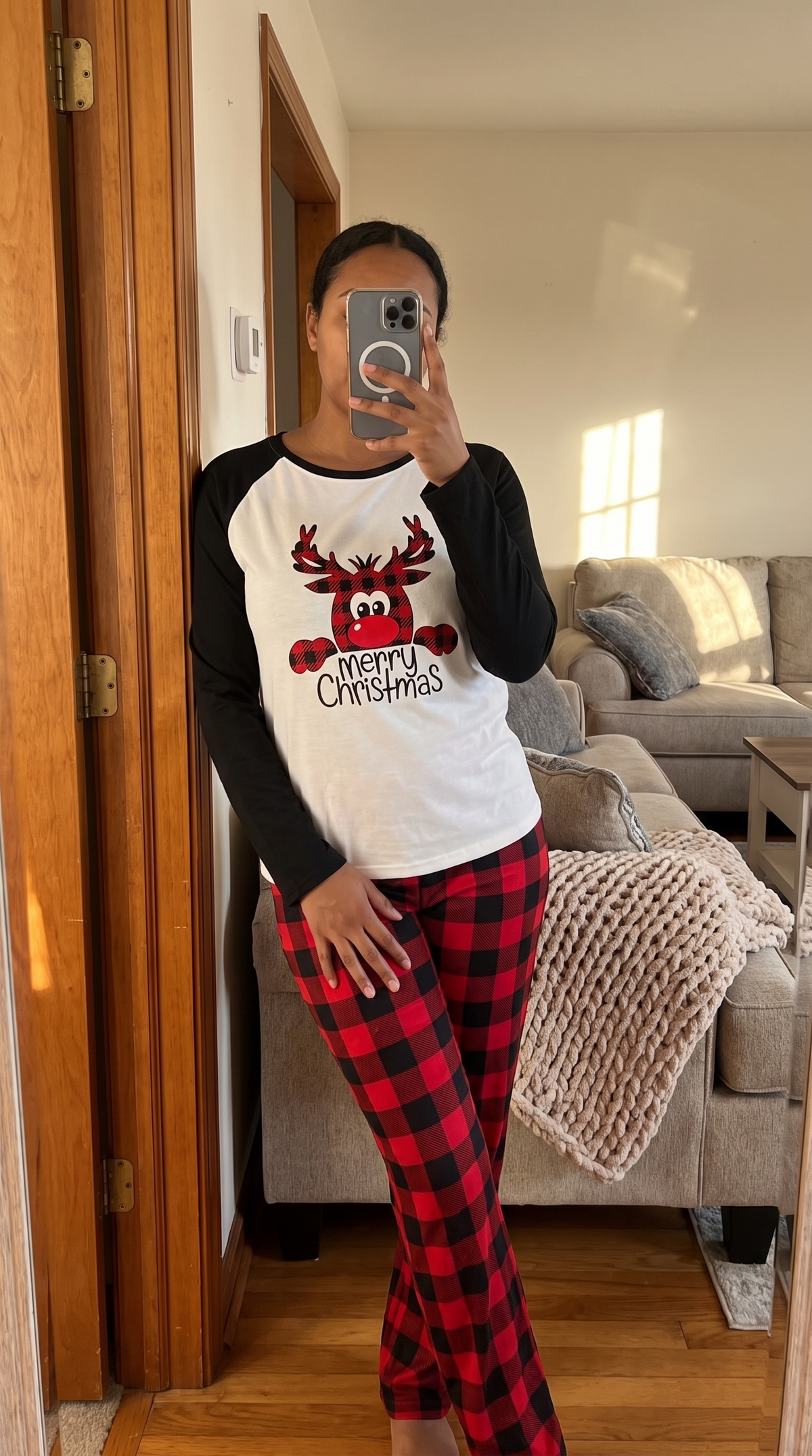 Rudy Reindeer Plaid Set