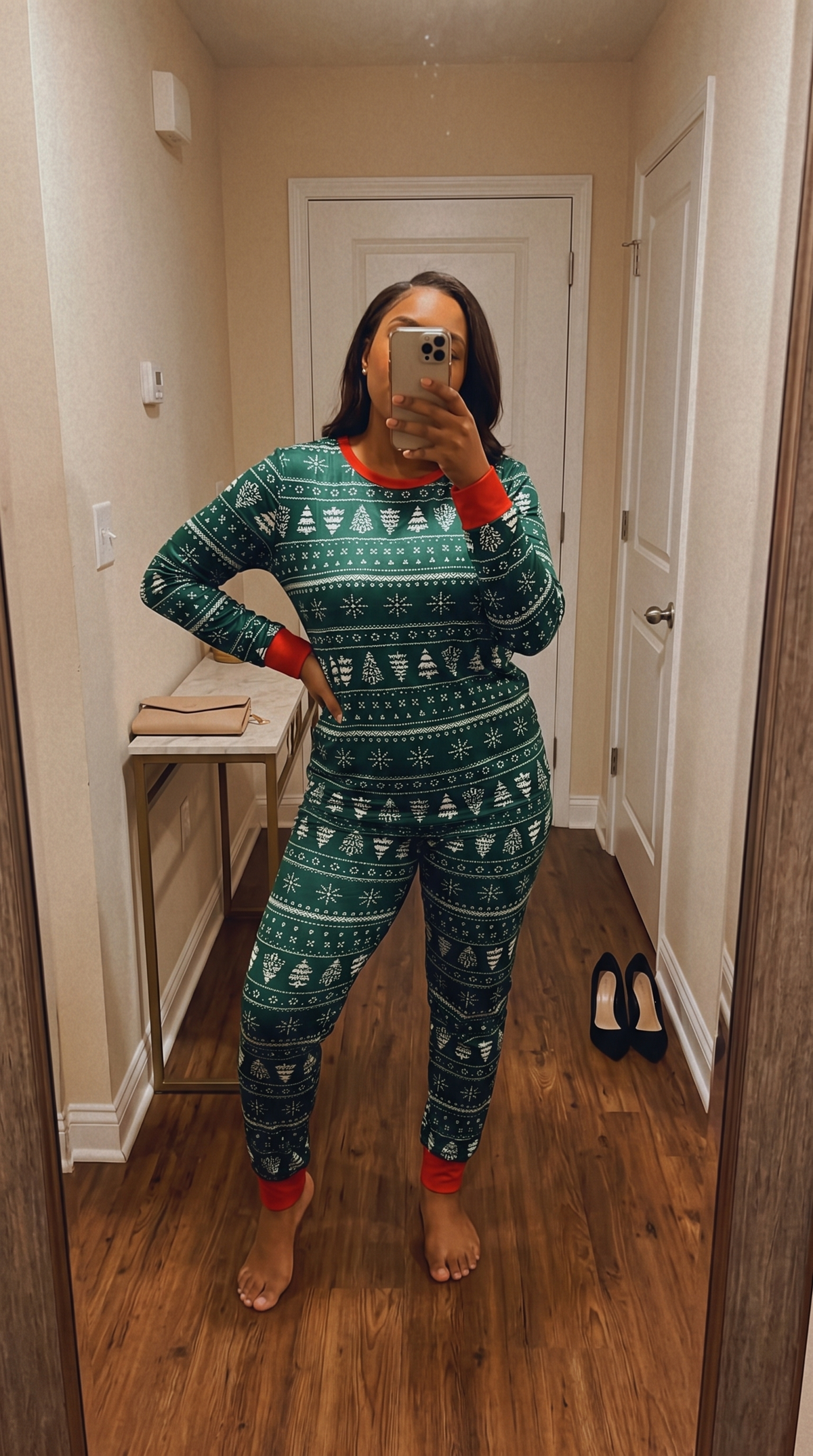 Deep Pine Fair Isle Set